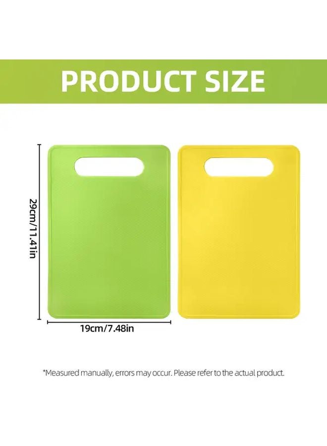 Green Flexible Non Slip Plastic Cutting Board Dishwasher Safe For Meat And Vegetables - Image 2